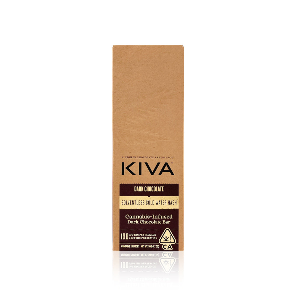 KIVA Dark Chocolate Bar 100MG