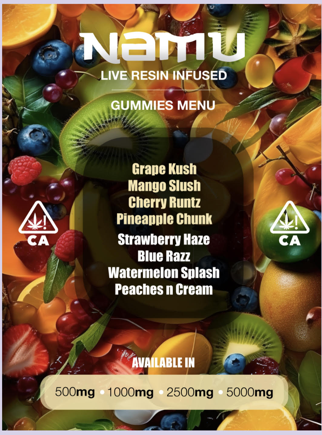 NAMU LIVE RES 1000MG GUMMIES